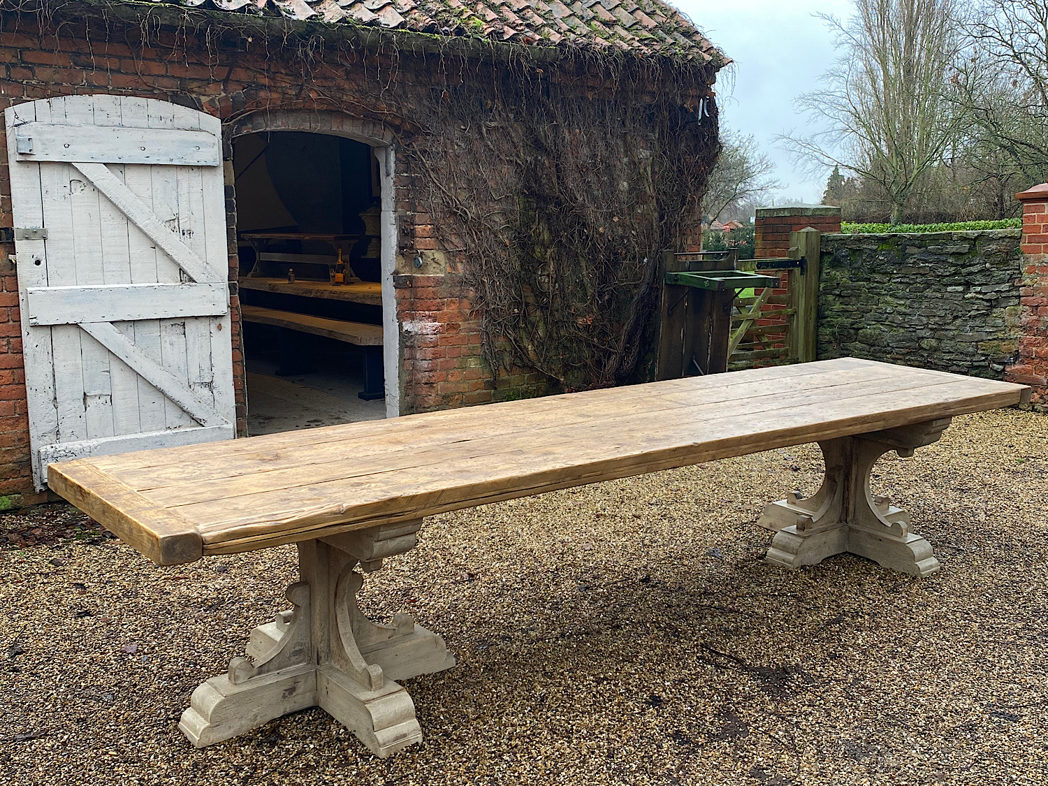 French Rustic 19th Century Refectory Table
